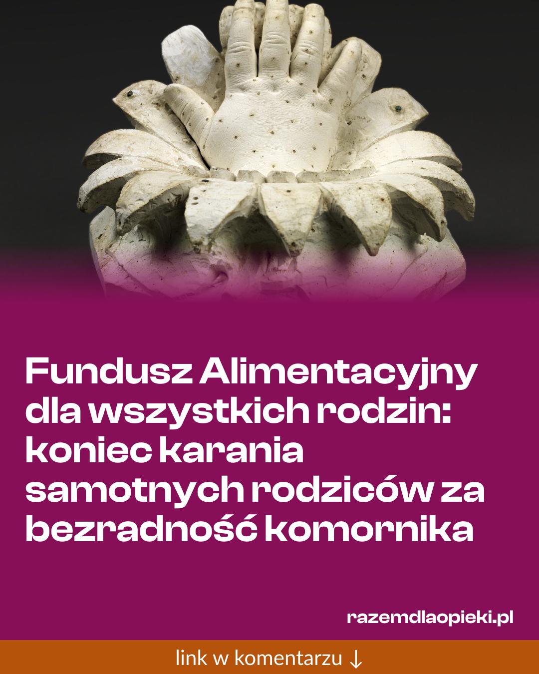 Grafika do udostępnienia: Fundusz Alimentacyjny dla wszystkich rodzin: koniec karania samotnych rodziców za bezradność komornika